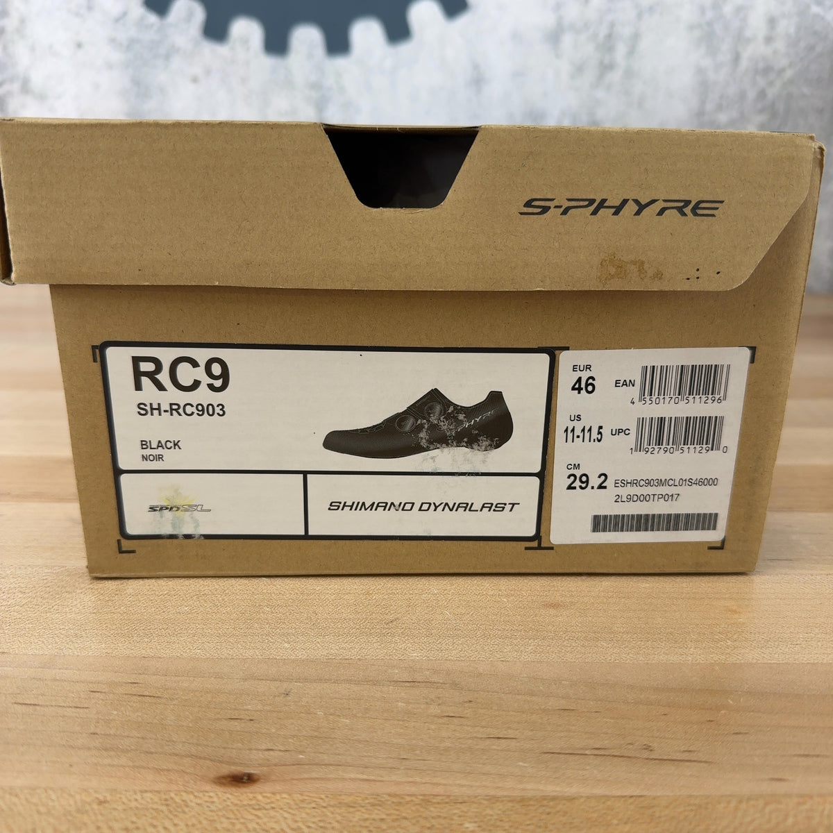 New! Shimano S-Phyre SH-RC903 46 EU Black Carbon Clipless Road Shoes MSRP $450 — photo 7 of 7
