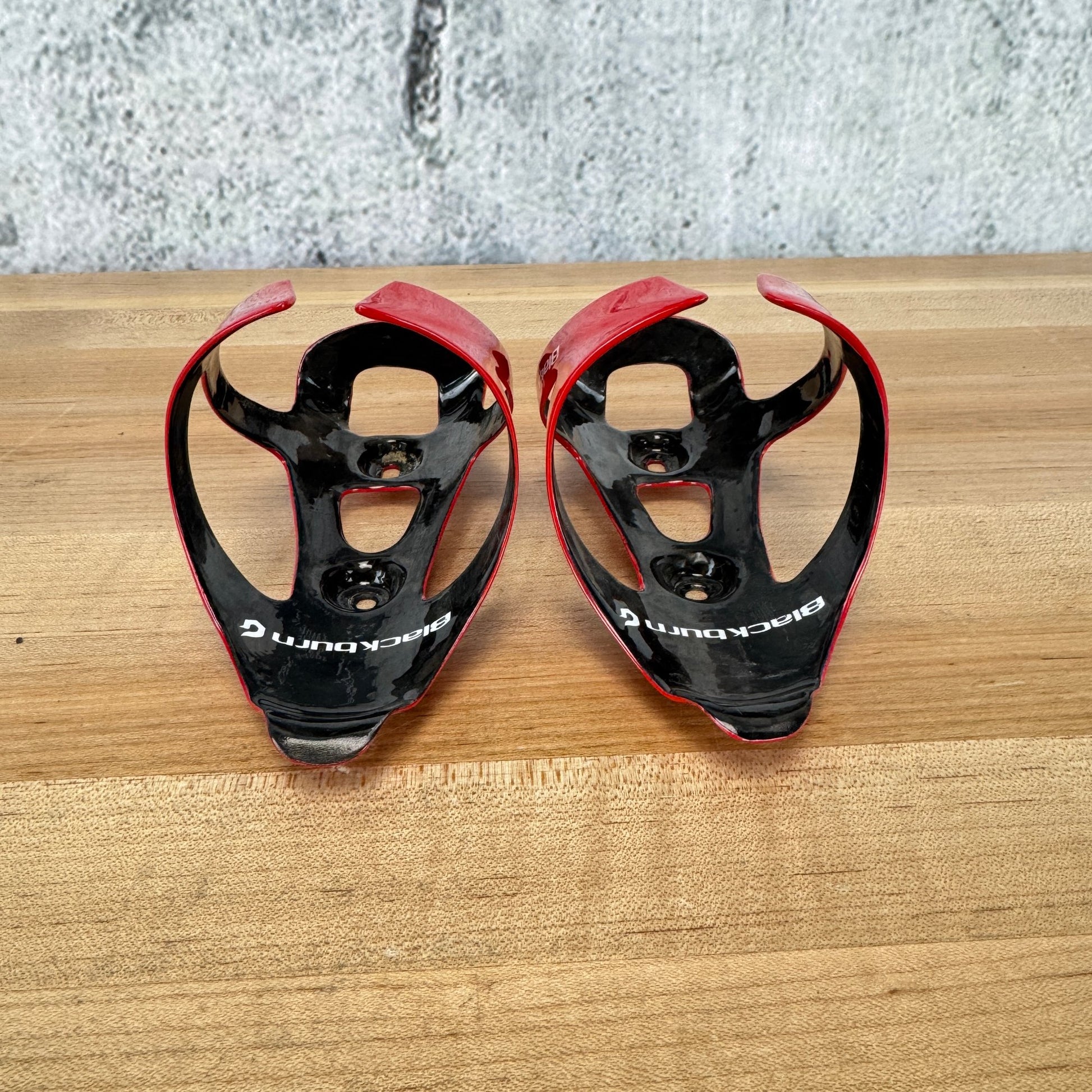 Blackburn Camber Carbon Gloss Red Pair Bike Water Bottle Cages 63g