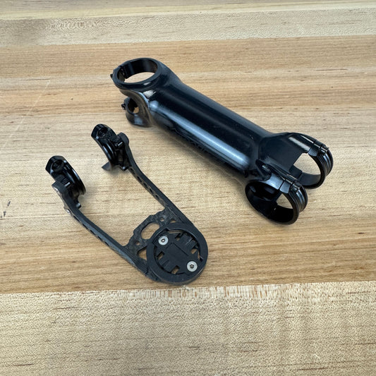 Low Mile! Extralite HyperStem -12º 120mm With CH-02 Computer Holder Black Aluminum Stem