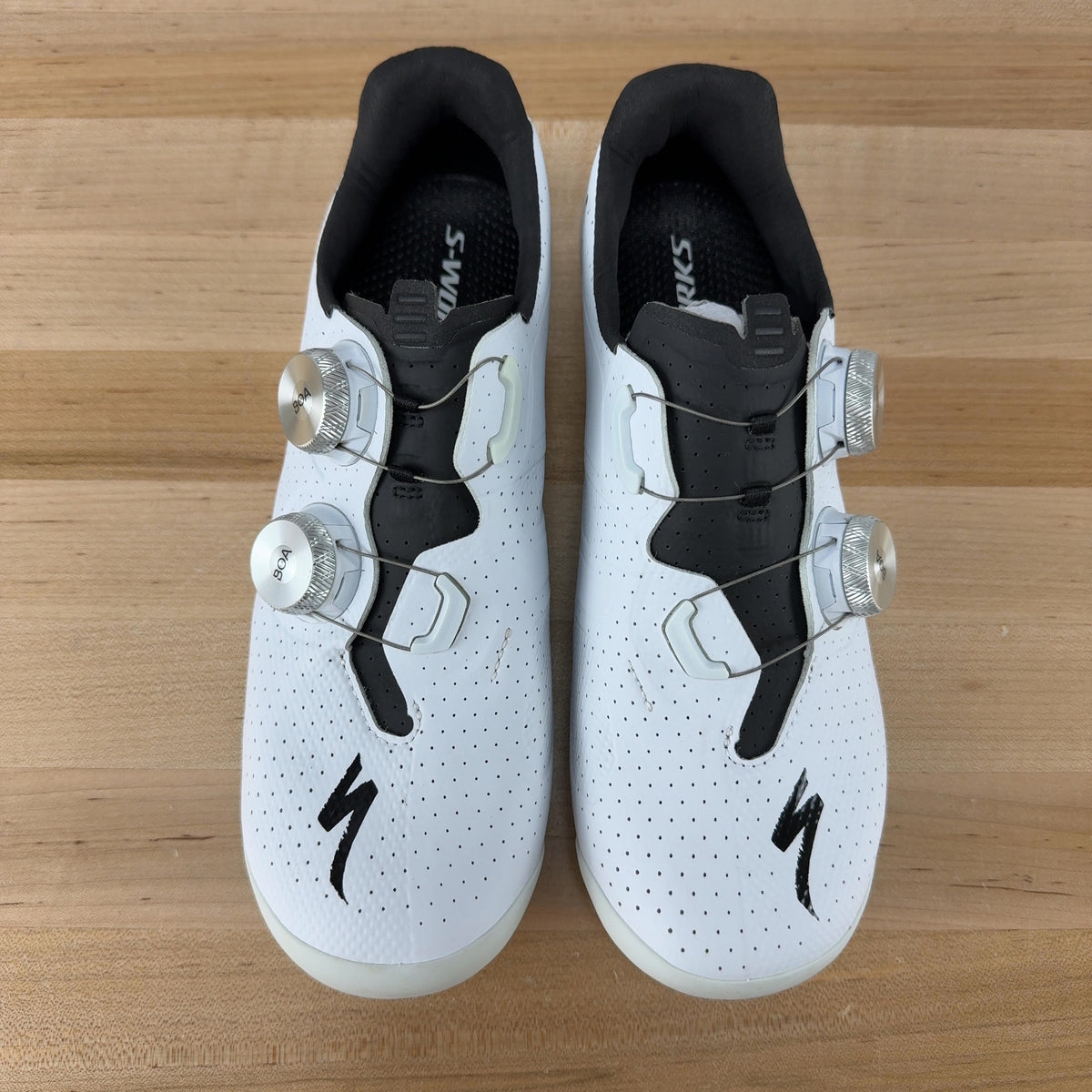 New! Specialized S-Works Torch White Team 38.5 EU Clipless Road Shoes MSRP $500 — photo 2 of 8