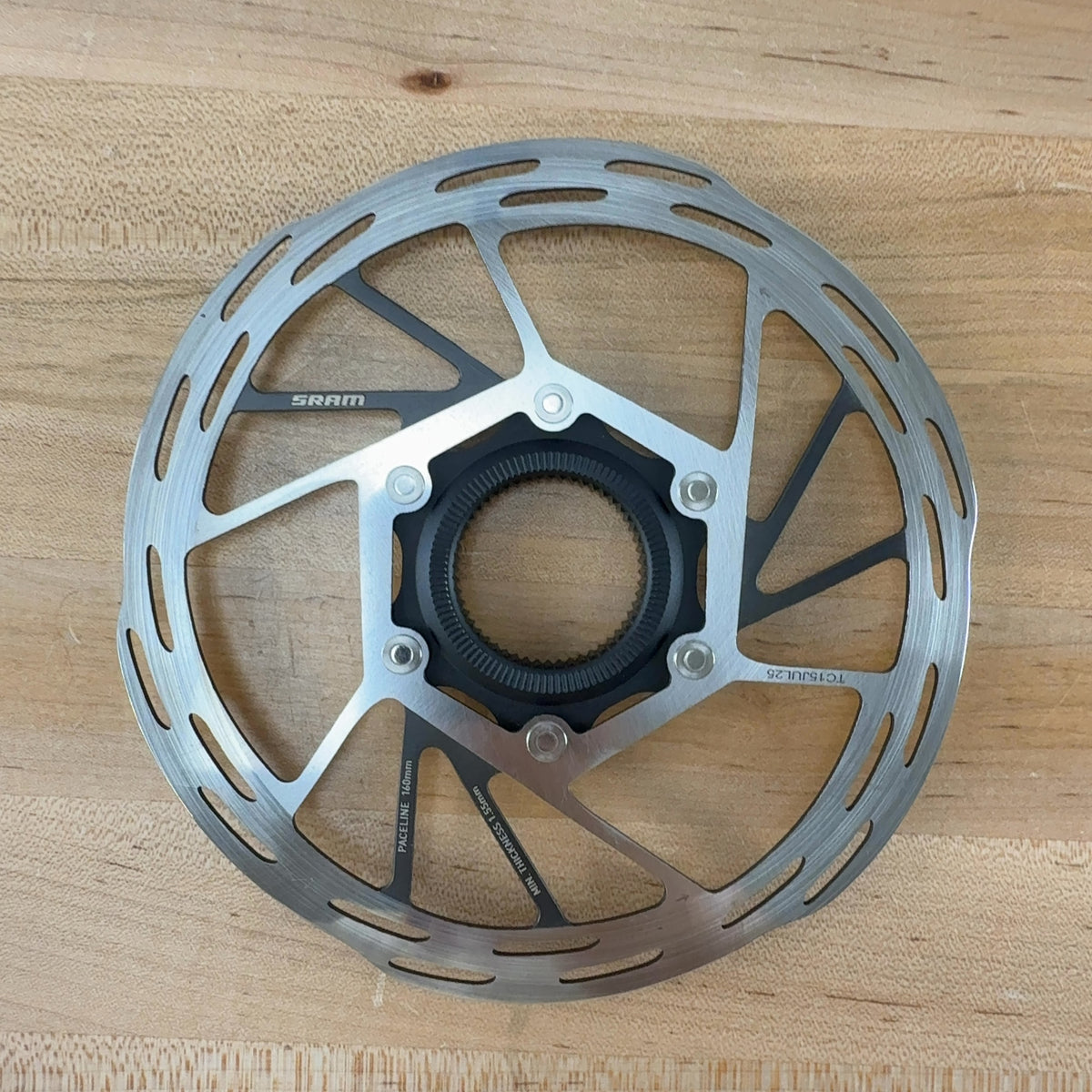 Low Mile! SRAM Paceline 160/160mm Center-Lock Disc Brake Rotors 276g w/ Lockring — photo 3 of 7