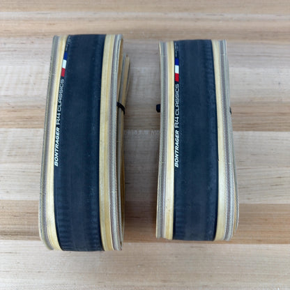 Light Use! Pair Bontrager R4 Classics Hard-Case Lite Tan 700c x 28mm Road Tires