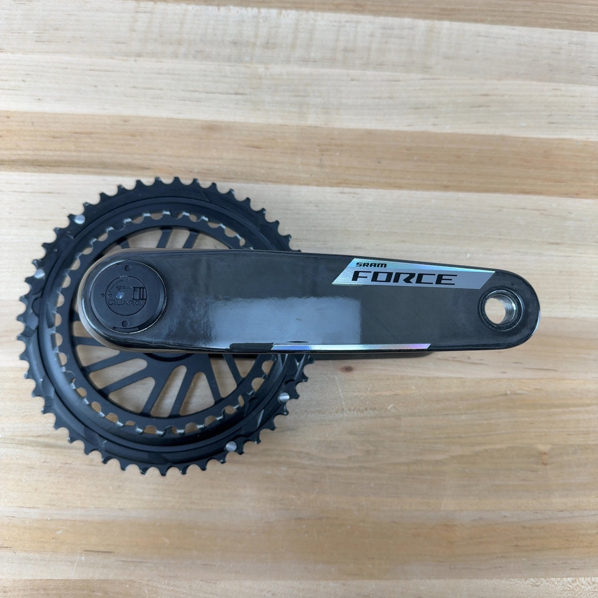 Low Mile! SRAM Force AXS Power Meter Spindle E1 170mm 48/35t Quarq Crankset 658g — photo 6 of 11