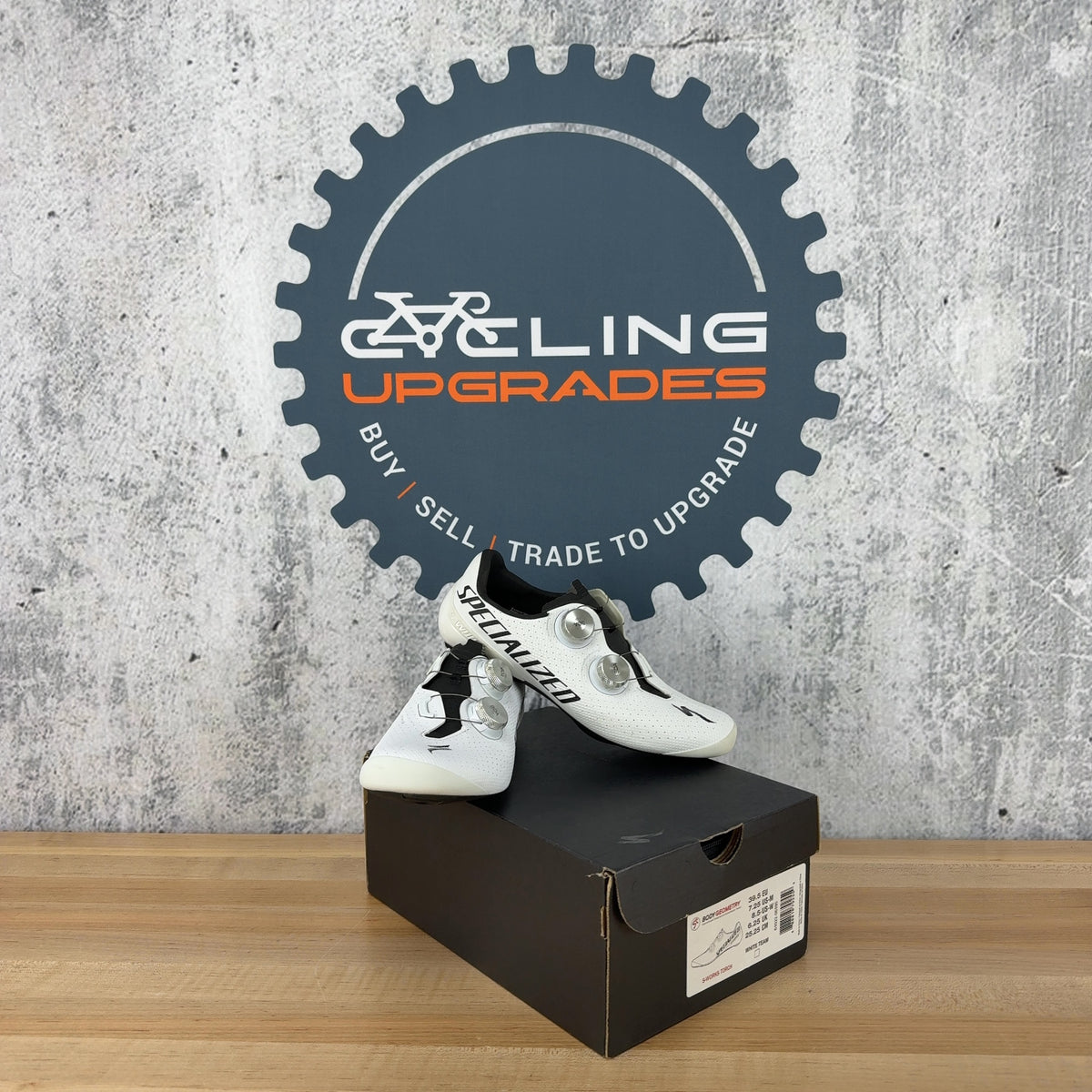 New! Specialized S-Works Torch White Team 39.5 EU Clipless Road Shoes MSRP $500 — photo 1 of 7