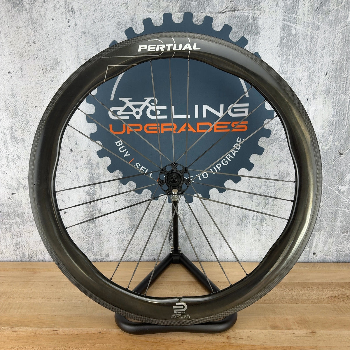 Pertual Sharp 52/58 Rim Brake Ceramic Quick Release 700c Carbon Wheelset 1464g