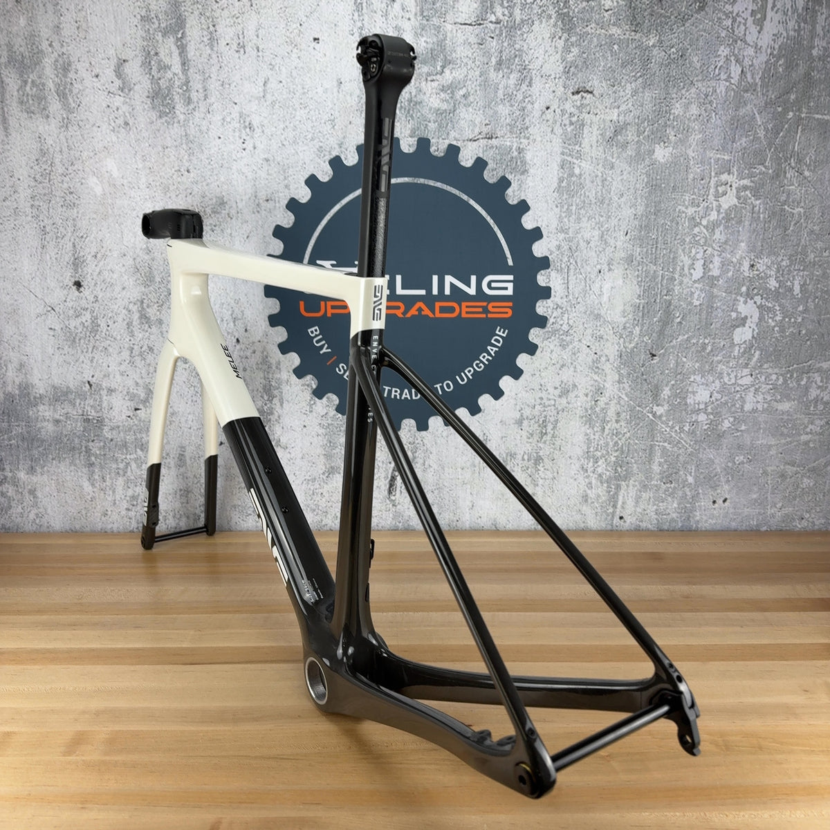 Light Use! 2026 Enve Melee V1 54cm Aspen White Carbon Road Bike Frameset 1905g