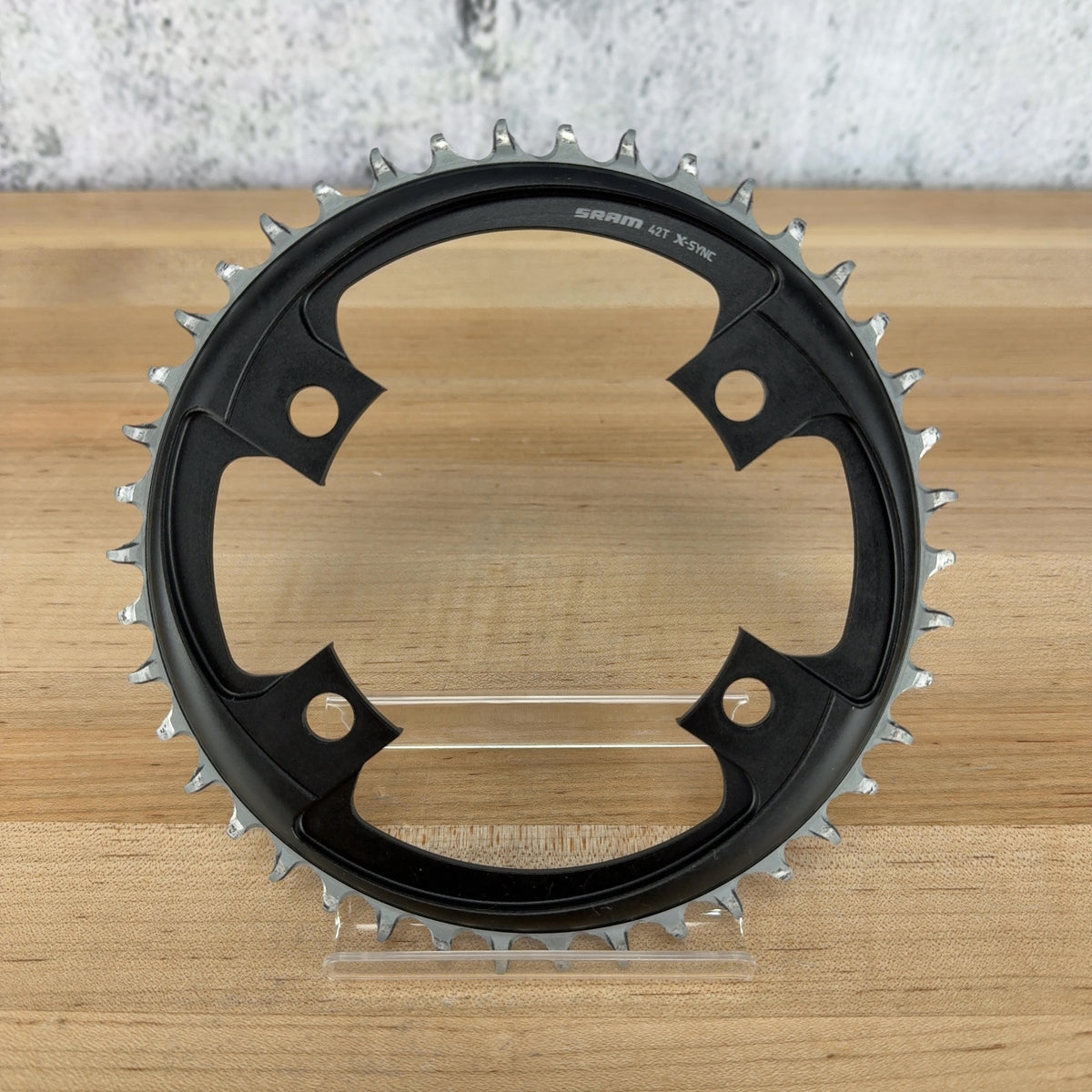 Light Use! SRAM X-Sync 4-Bolt 107 BCD 42t 1x Gravel Bike Chainring 81g