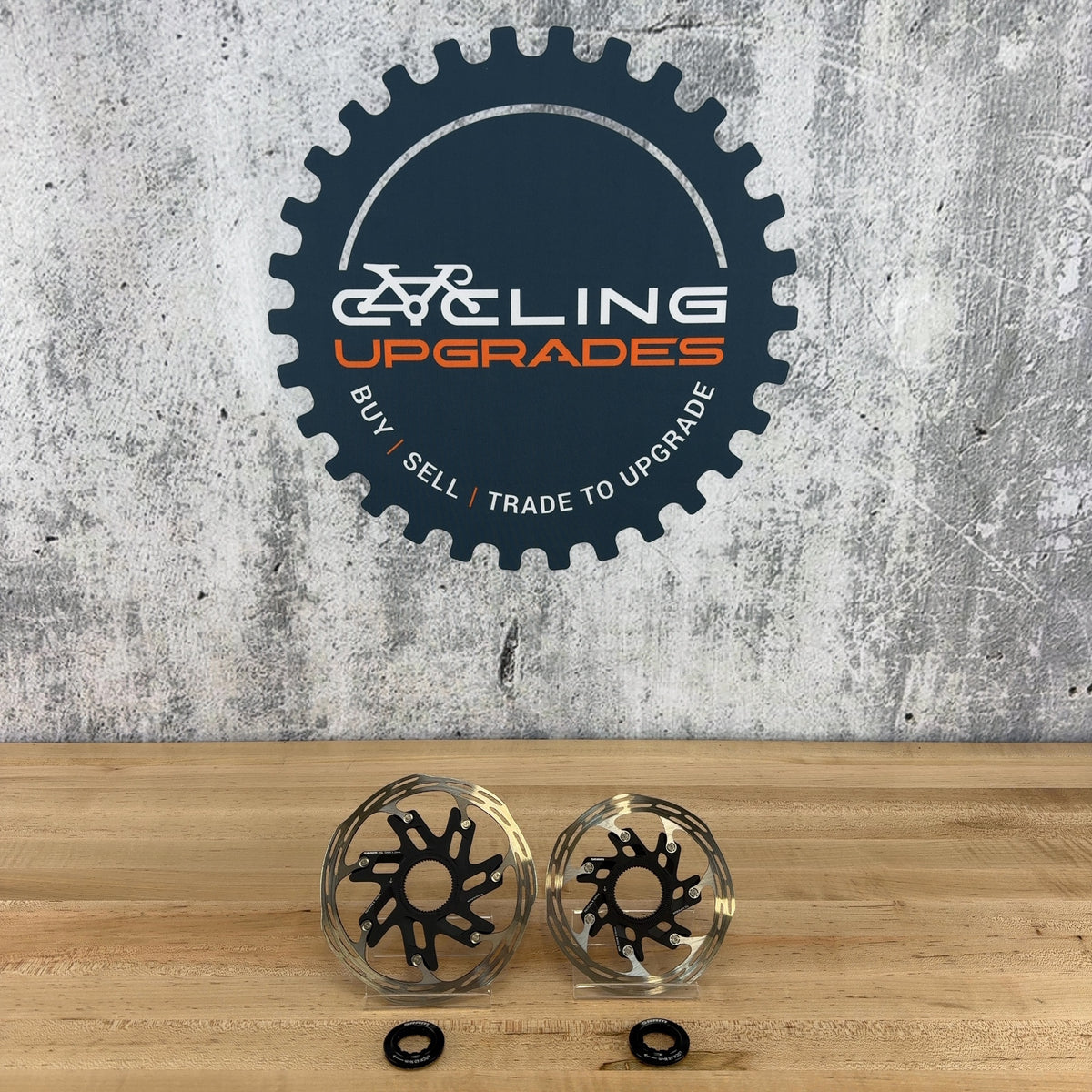 Low Mile! SRAM Paceline X Center Lock 160/140mm Brake Rotors w/ Lockrings 238g — photo 2 of 7
