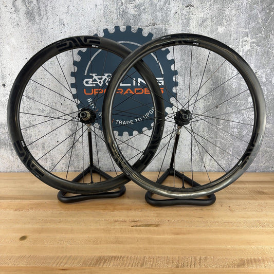 Enve SES 3.4 AR Carbon Tubeless Bike Wheelset 700C 1454g Silca Valve Stems