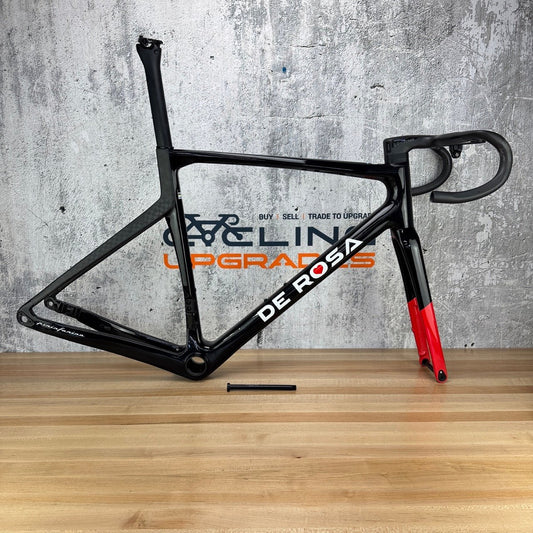 De Rosa 70 52.5cm Ugo Team Edition Medium Black 70th Anniversary Frameset 2196g