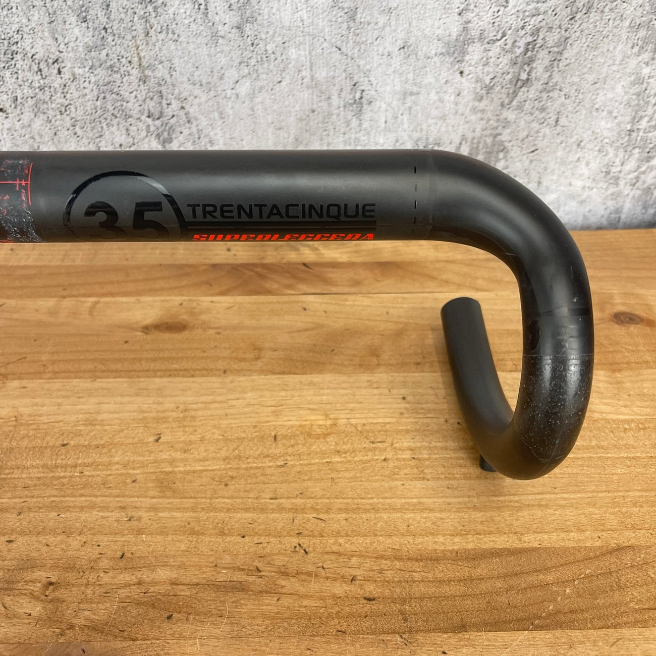 Deda Trentacinque SuperLeggera 44cm (42cm C-C) 35mm Carbon Handlebar 200g