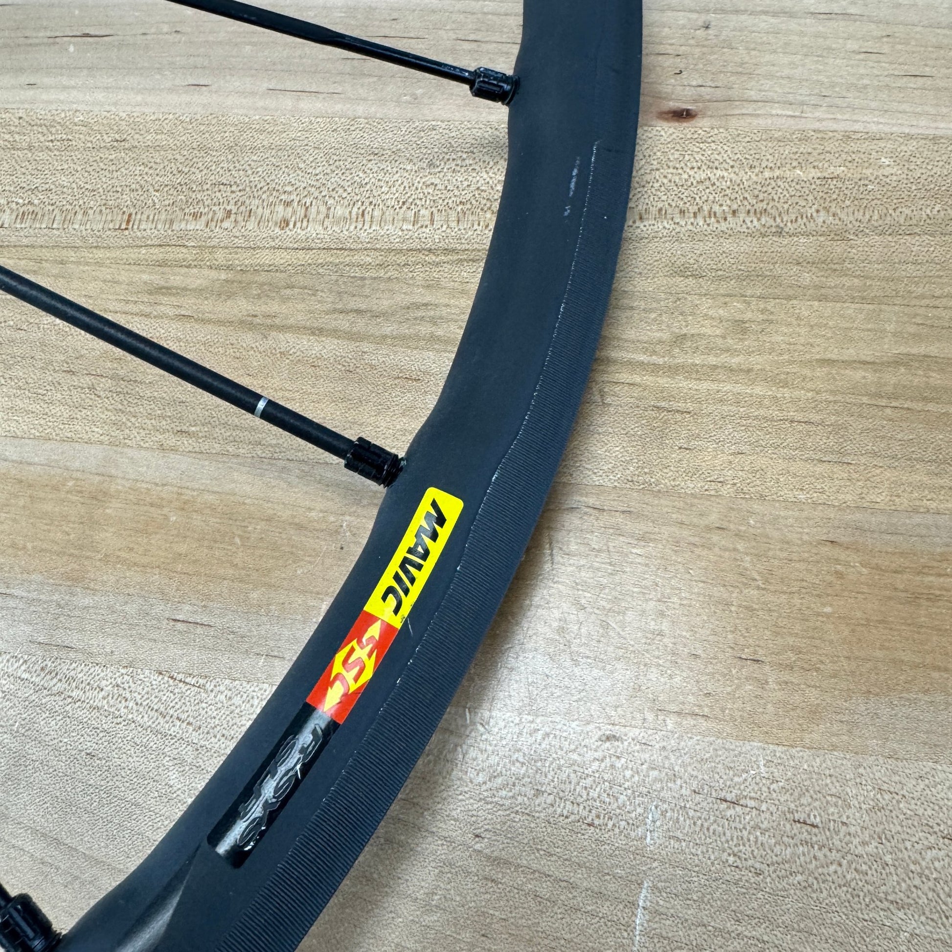Light Use! Mavic R-SYS SLR Exalith Rim Brake Clincher Alloy Bike Wheelset 1367g