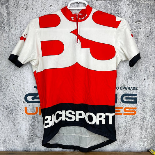 Diadora Vintage Size 5 XL Men's Short Sleeve Bicisport Cycling Jersey
