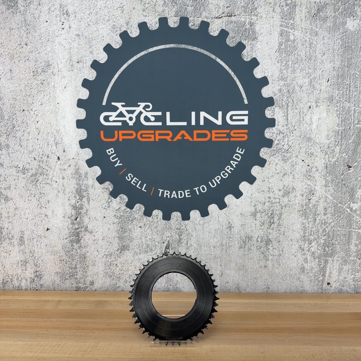 Light Use! Garbaruk Aero Road/CX 46t Thread-Mount Black Alloy 1x  Chainring 135g — photo 2 of 5