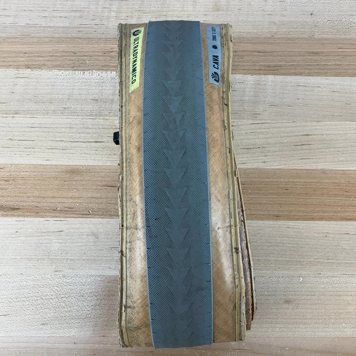 Pair Ultradynamico CAVA Race 700c x 33.?? Gray/Amber Tubeless Road Bike Tires — photo 6 of 8