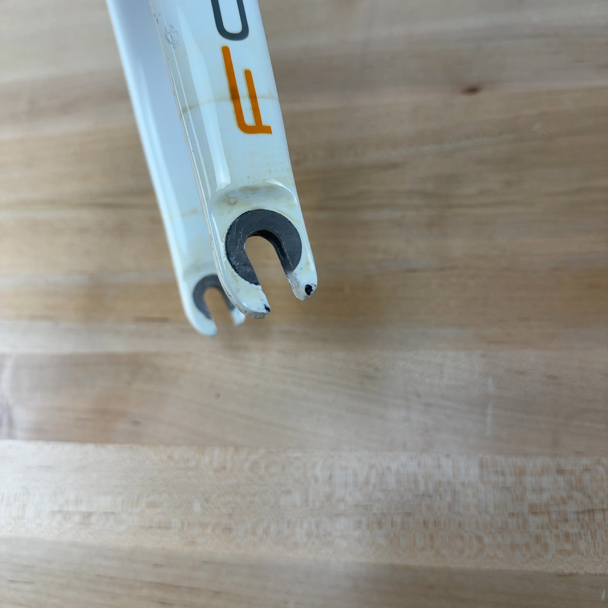 Light Use! Dario Pegoretti Falz White Rim Brake Quick Release Carbon Bike Fork — photo 10 of 11
