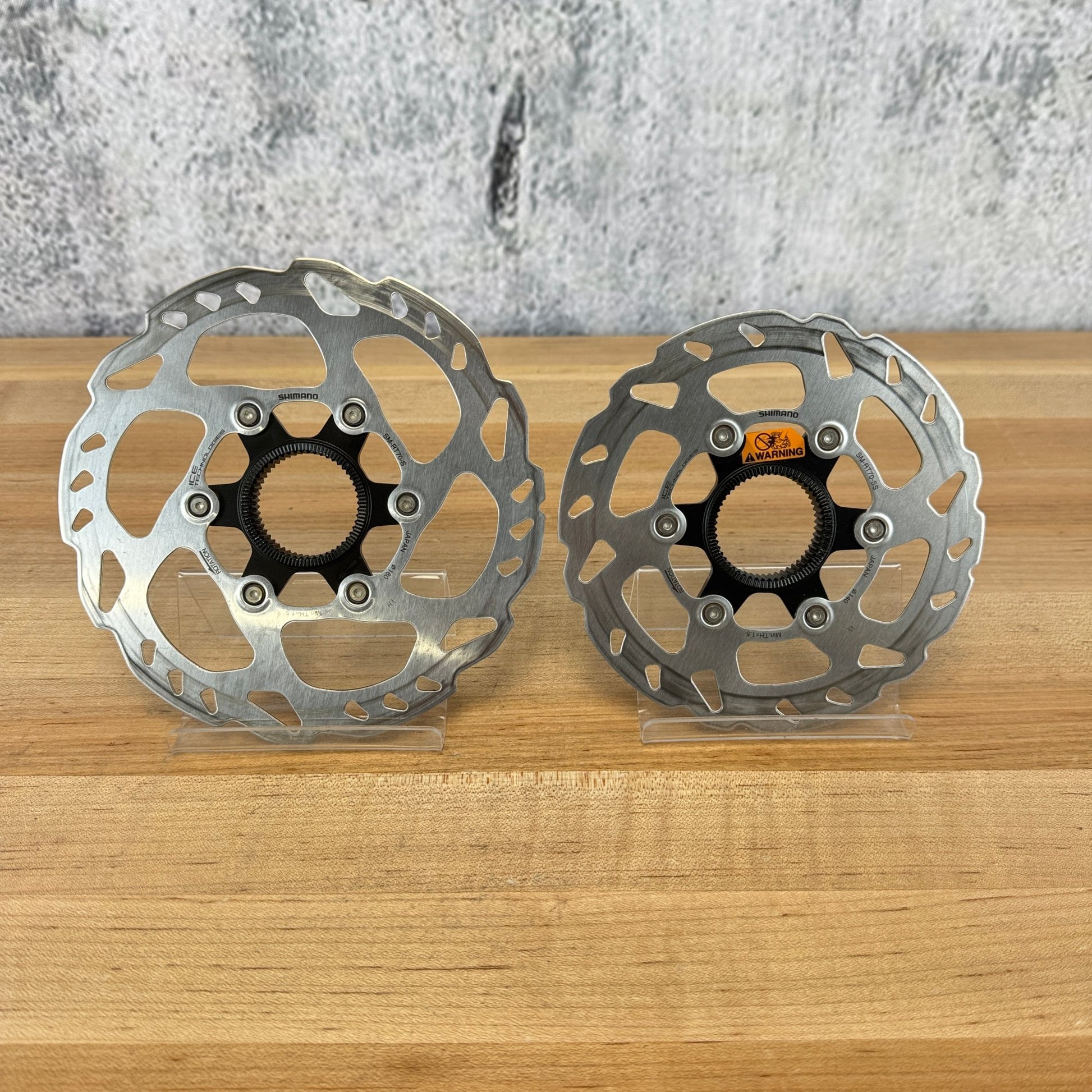 Light Use! Shimano SM-RT70-SS 160mm/140mm Center-Lock Disc Brake Rotors 257g