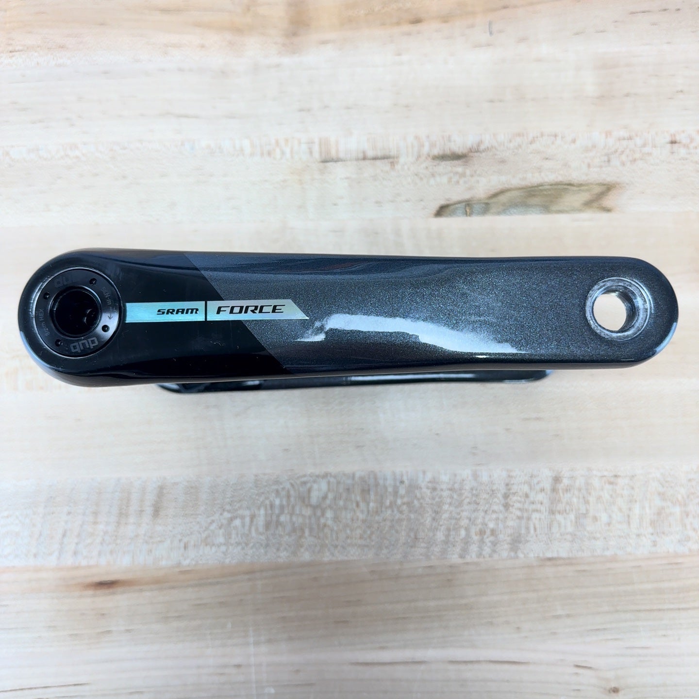 Low Mile! SRAM Force AXS D2 175mm DUB Carbon 8-Bolt Crankset without Chainrings