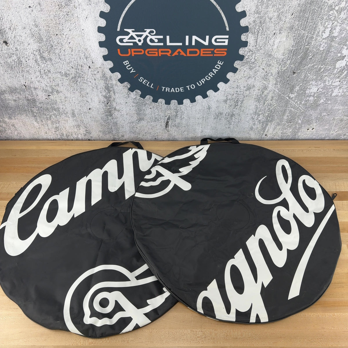 Campagnolo Padded Double Black Pair Bike Wheel Bags