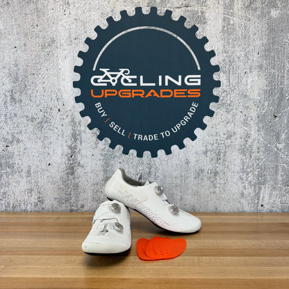 Specialized S-Works Ares 2 White Road 3-Bolt Boa EU 45 Carbon Cycling Shoes 607g