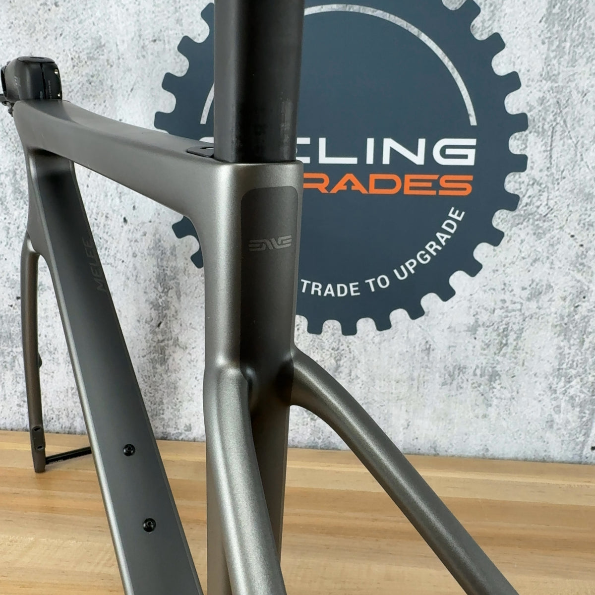 Low Mile! Enve Melee V1 52cm Damascus Grey Carbon Road Bike Frameset 700c 1939g