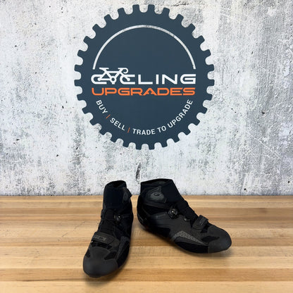 Sidi Zero Gore 2 46 EU 3-Bolt Cold Weather Winter Road Cycling Shoes Black
