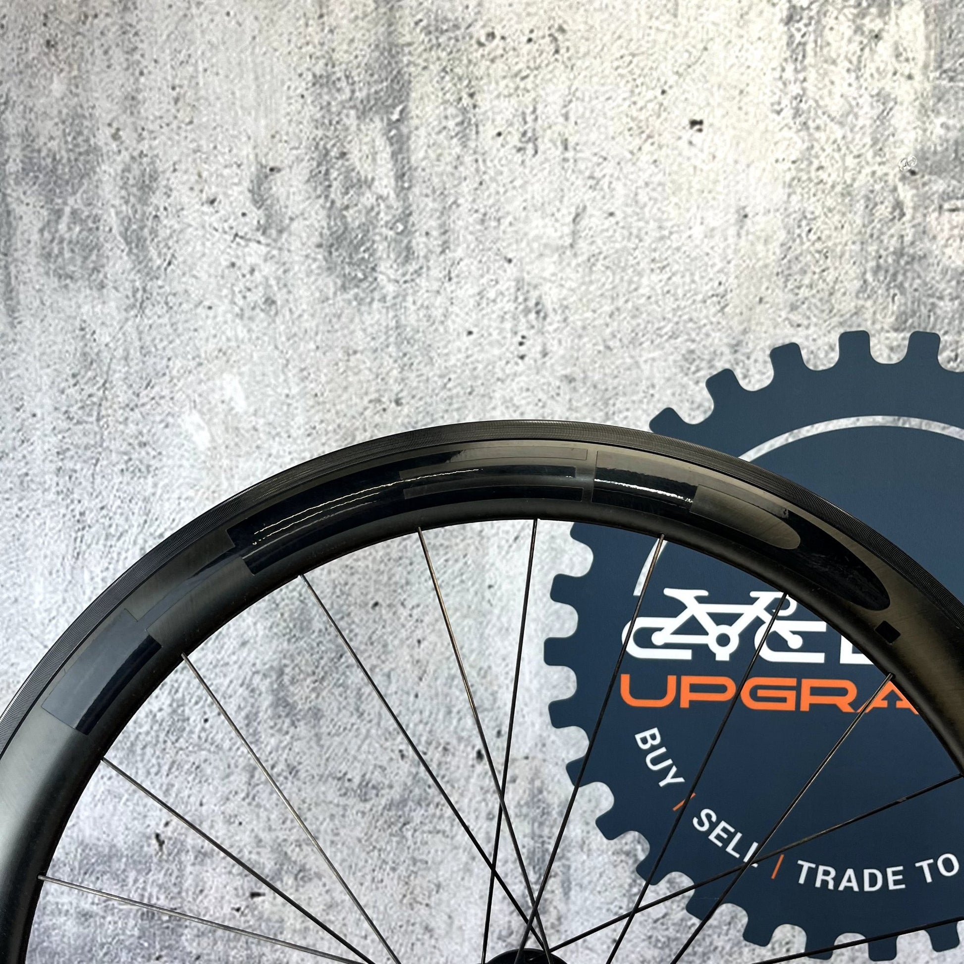 Low Mile! HED Jet RC5 Black Carbon/Alloy Tubeless Rim Brake Wheelset