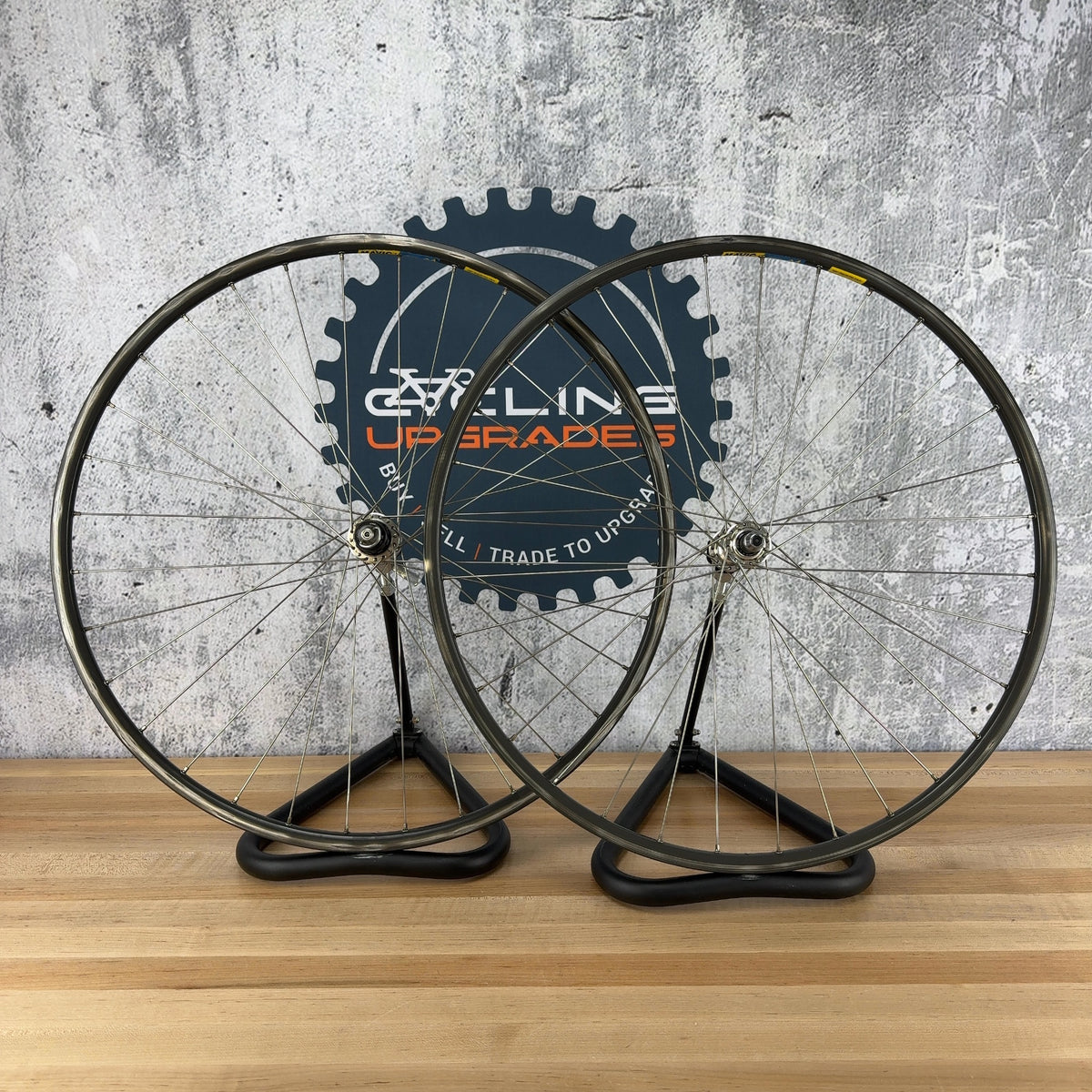Mavic Open 4 CD Shimano Dura Ace Hubs Vintage Alloy Rim Brake Road Bike Wheelset