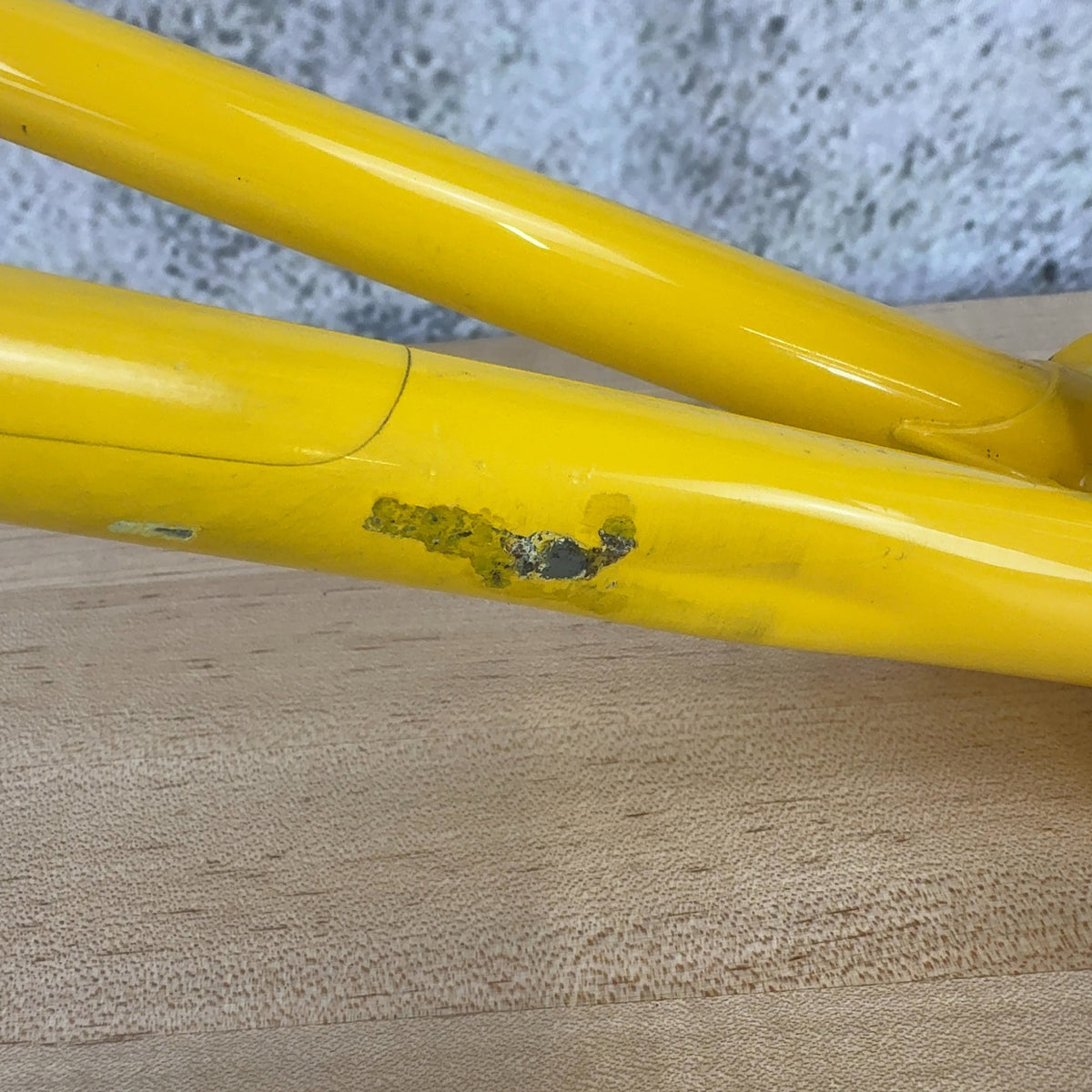Dave Kirk JK Special 56cm Steel Rim Brake 700c Yellow Vintage Frameset 2607g