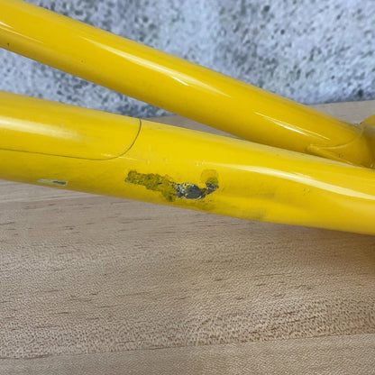 Dave Kirk JK Special 56cm Steel Rim Brake 700c Yellow Vintage Frameset 2607g