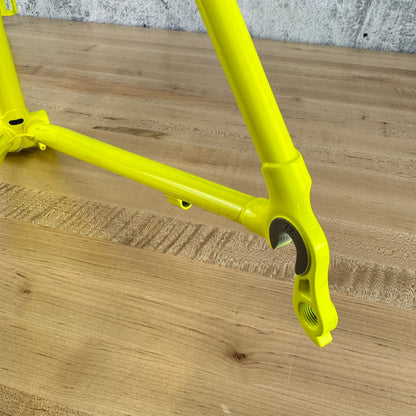 New! 2023 Dario Pegoretti Luigino Vintage 54cm Yellow Steel Rim Brake Frameset