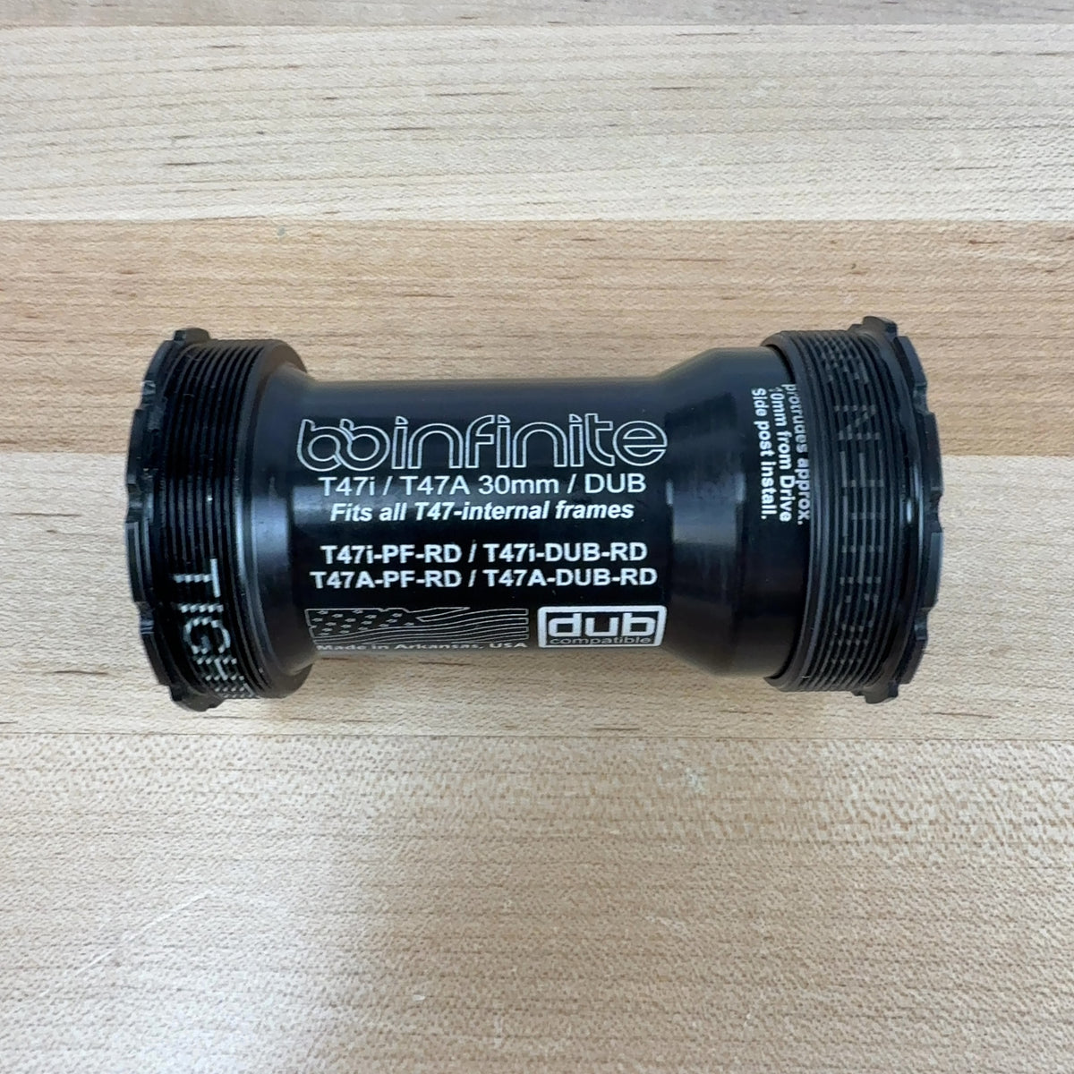 BBInfinite T47A 30mm/DUB Ceramic Bearing Threaded Bottom Bracket 110g