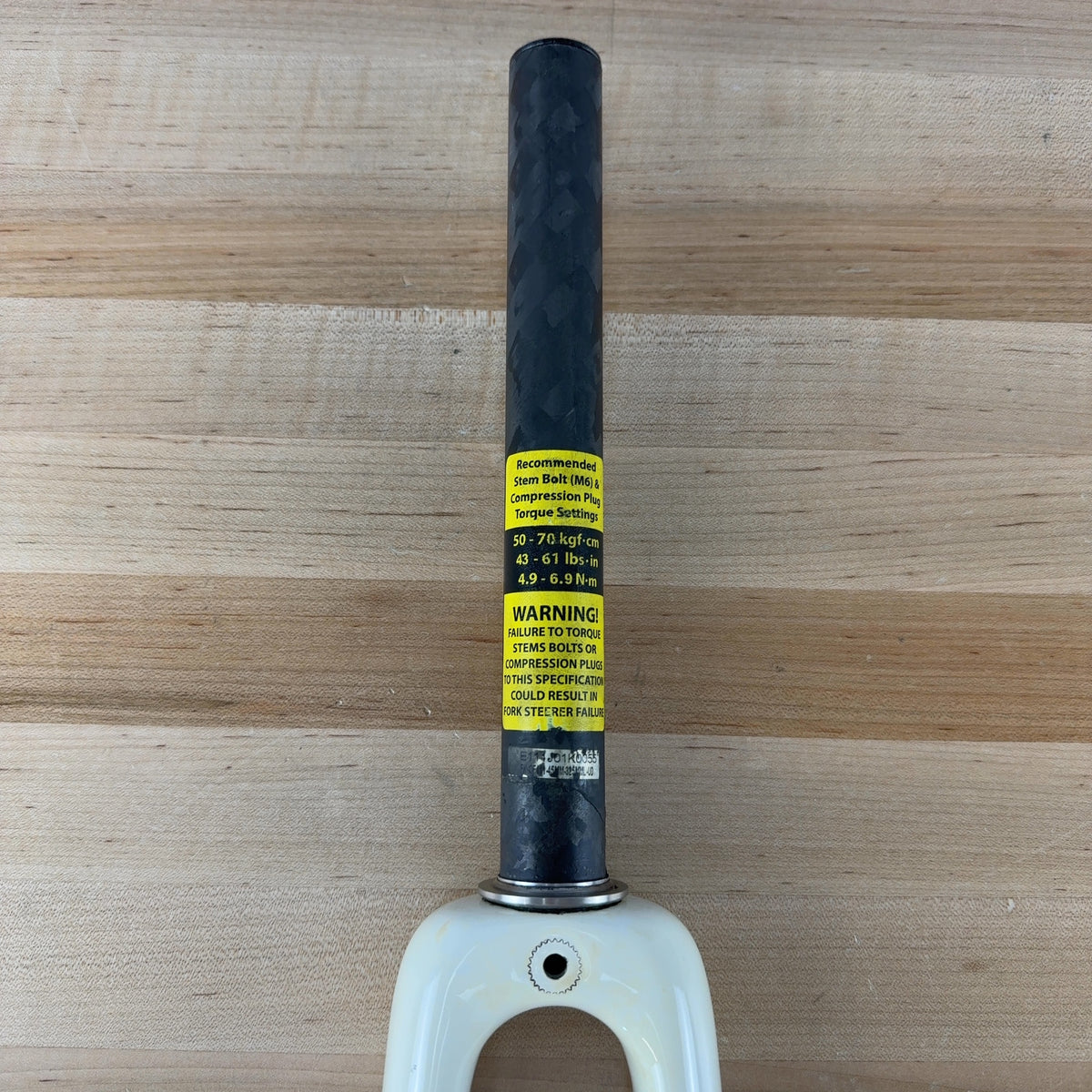 Light Use! Dario Pegoretti Falz White Rim Brake Quick Release Carbon Bike Fork — photo 11 of 11