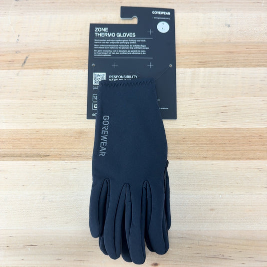 Gore Zone Thermo Gloves XL Black Cycling Gloves