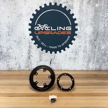 Low Mile! Carbon-Ti X-CarboRing Evo 50/34t 5-Bolt 11/12-Speed Chainring Set