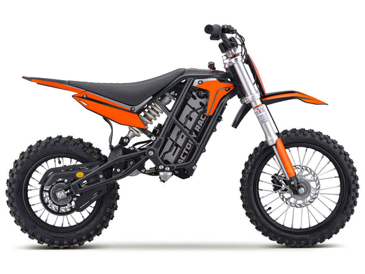 New! Ebox 2 V2 2.0Kw 60V Mini Electric Ebike Full Suspension Dirt Bike - Orange