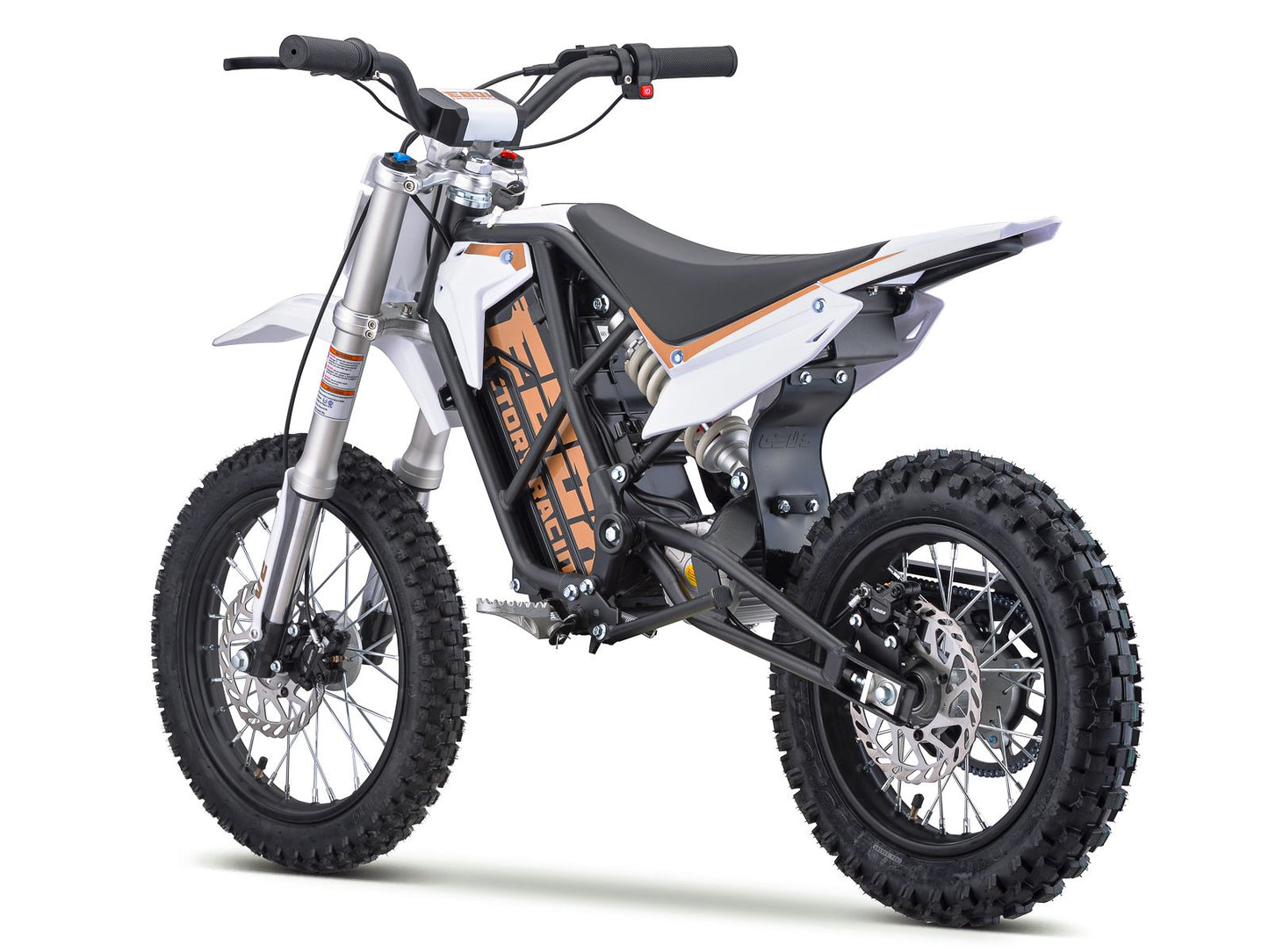 New! Ebox 2 V2 2.0kw 60V Mini Electric Ebike Full Suspension Dirt Bike - White