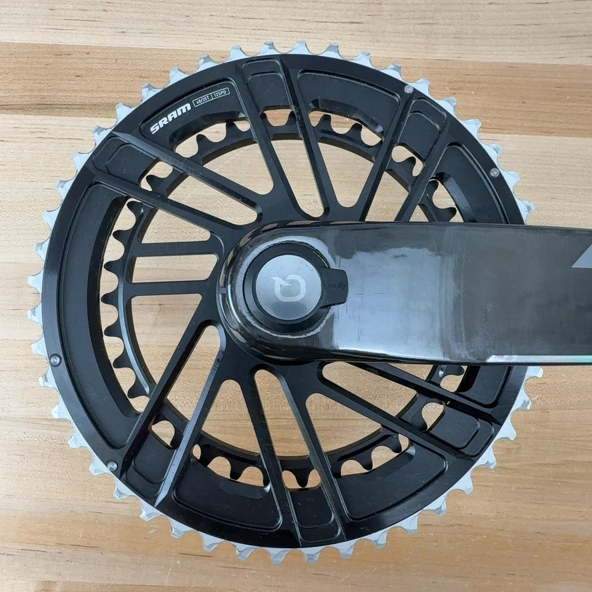 Low Mile! SRAM Force AXS Power Meter Spindle E1 170mm 48/35t Quarq Crankset 658g — photo 4 of 11