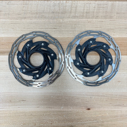 Low Mile! SRAM CenterLine XR 140/140mm Centerlock Bike Pair Brake Rotors 219g