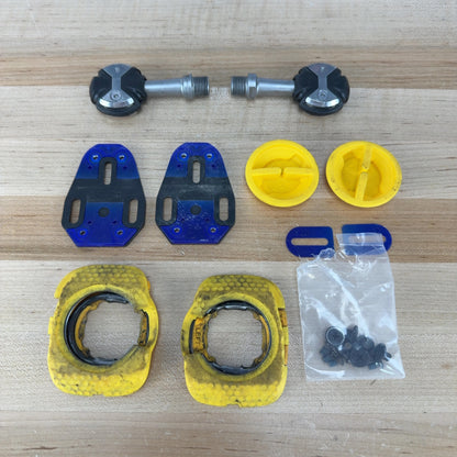 Speedplay Zero Stainless Steel Clipless Black Bike Pedals 209g w/ Cleats