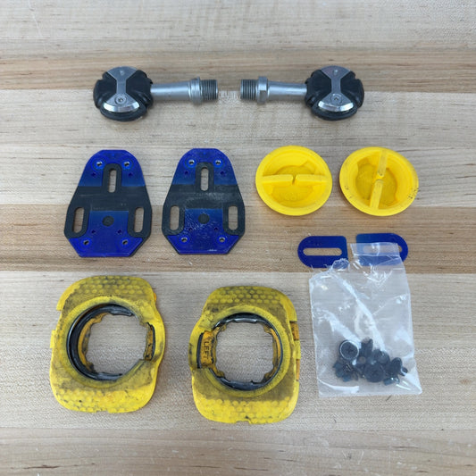 Speedplay Zero Stainless Steel Clipless Black Bike Pedals 209g w/ Cleats