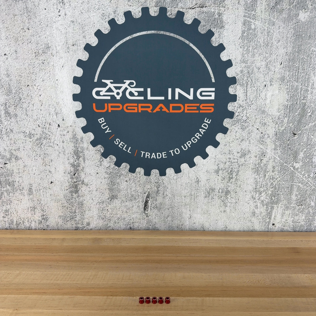 New! Carbon-Ti X-Fix Road Five Red Bike Chainring Bolts 8.5g MSRP $30