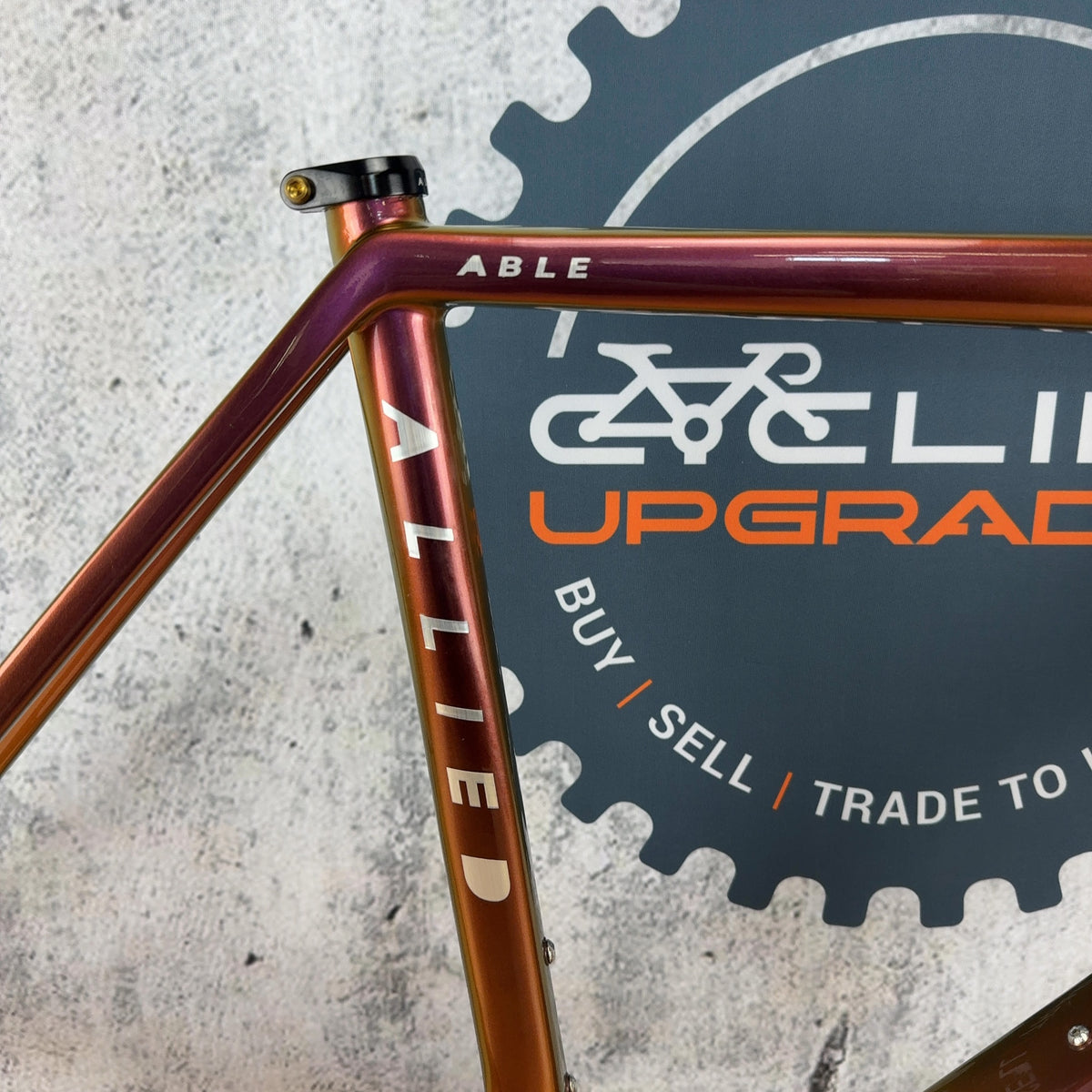 2024 Allied Able Medium Harlequin Purple to Green Carbon Gravel Bike Frameset — photo 5 of 14