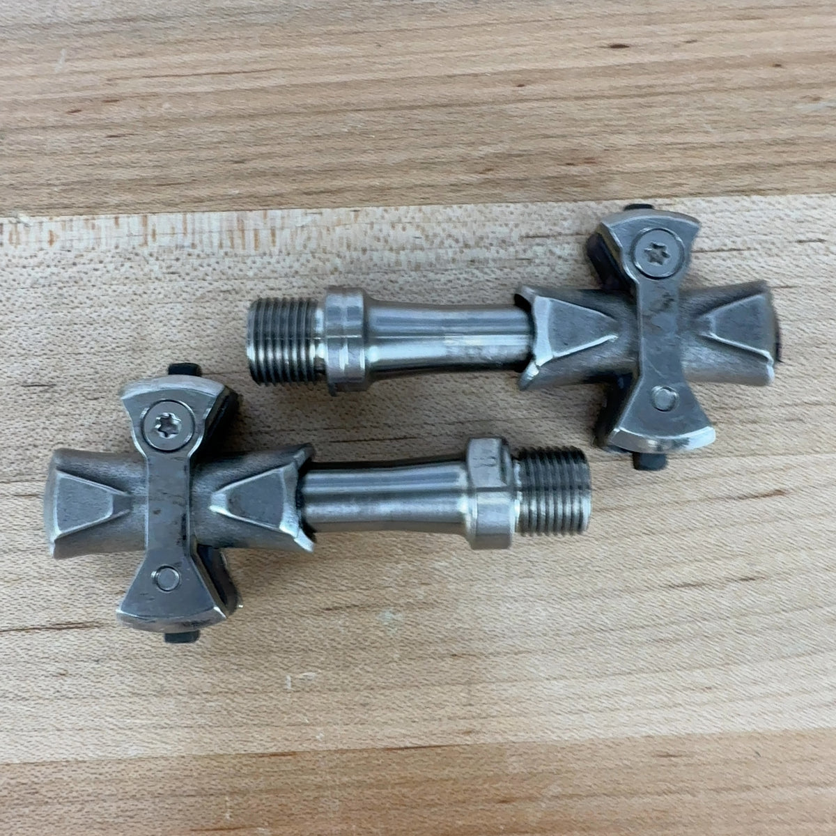 Speedplay Pave Titanium Silver Clipless Road Bike Pedals 189g w/ cleats