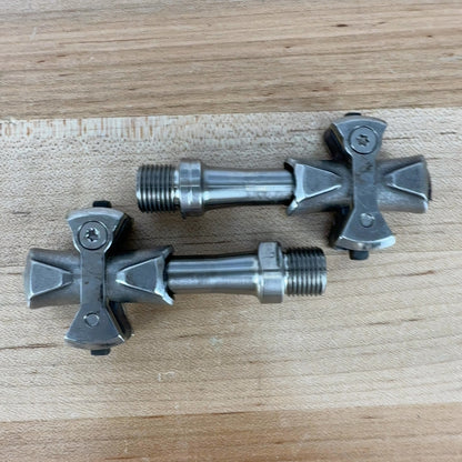Speedplay Pave Titanium Silver Clipless Road Bike Pedals 189g w/ cleats