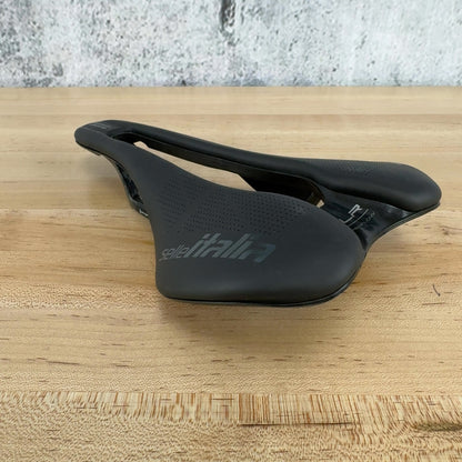 Light Use! Selle Italia SLR Superflow Boost 145mm Carbon Rails Bike Saddle 144g