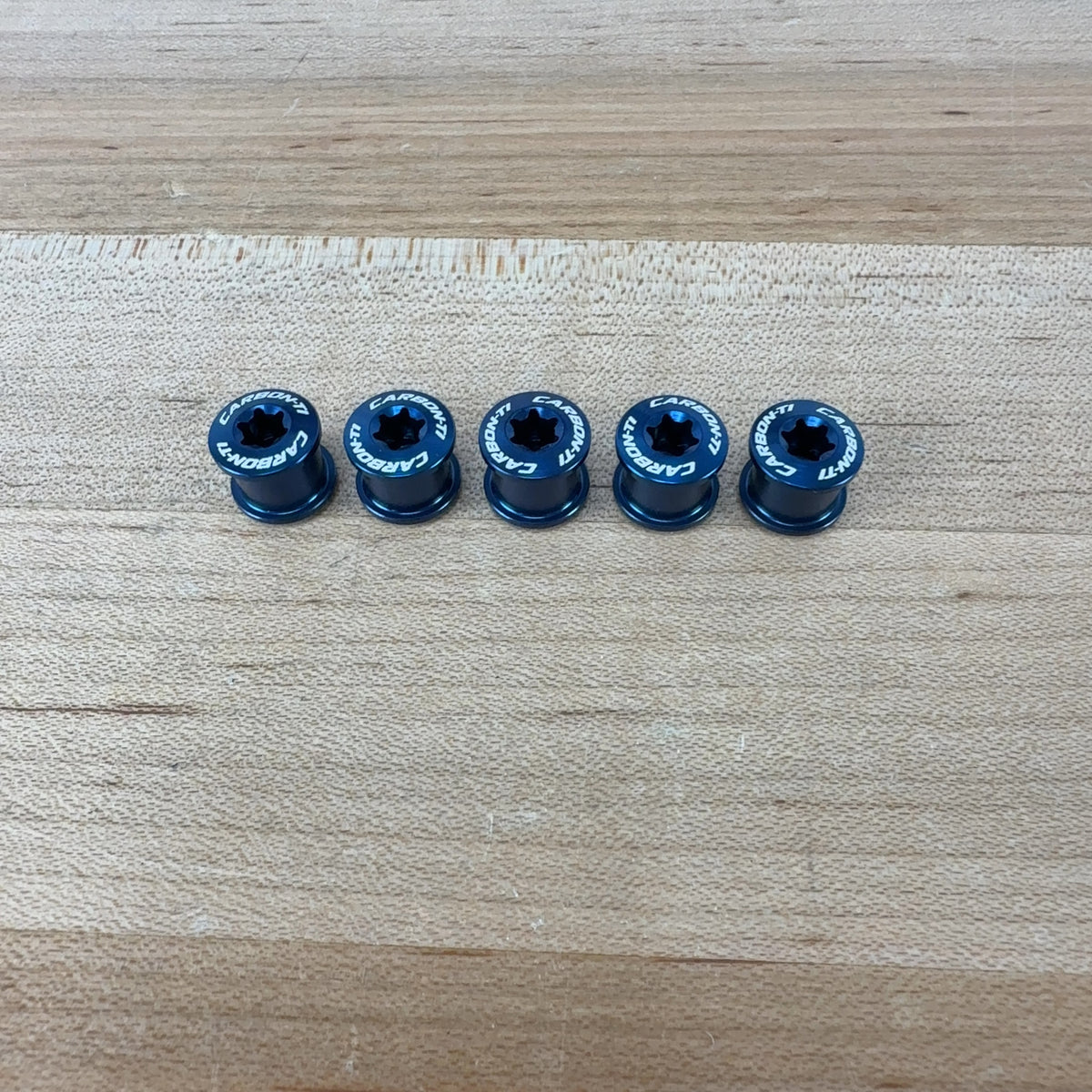 New! Carbon-Ti X-Fix Road Five Blue Bike Chainring Bolts 8.5g MSRP $30