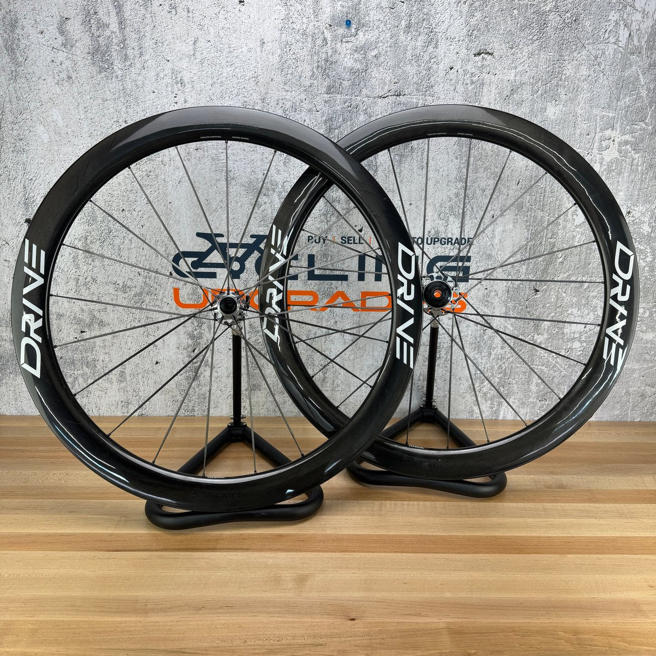Elite Wheels Drive 50D Carbon Tubeless Disc Brake Wheelset 700c 1327g