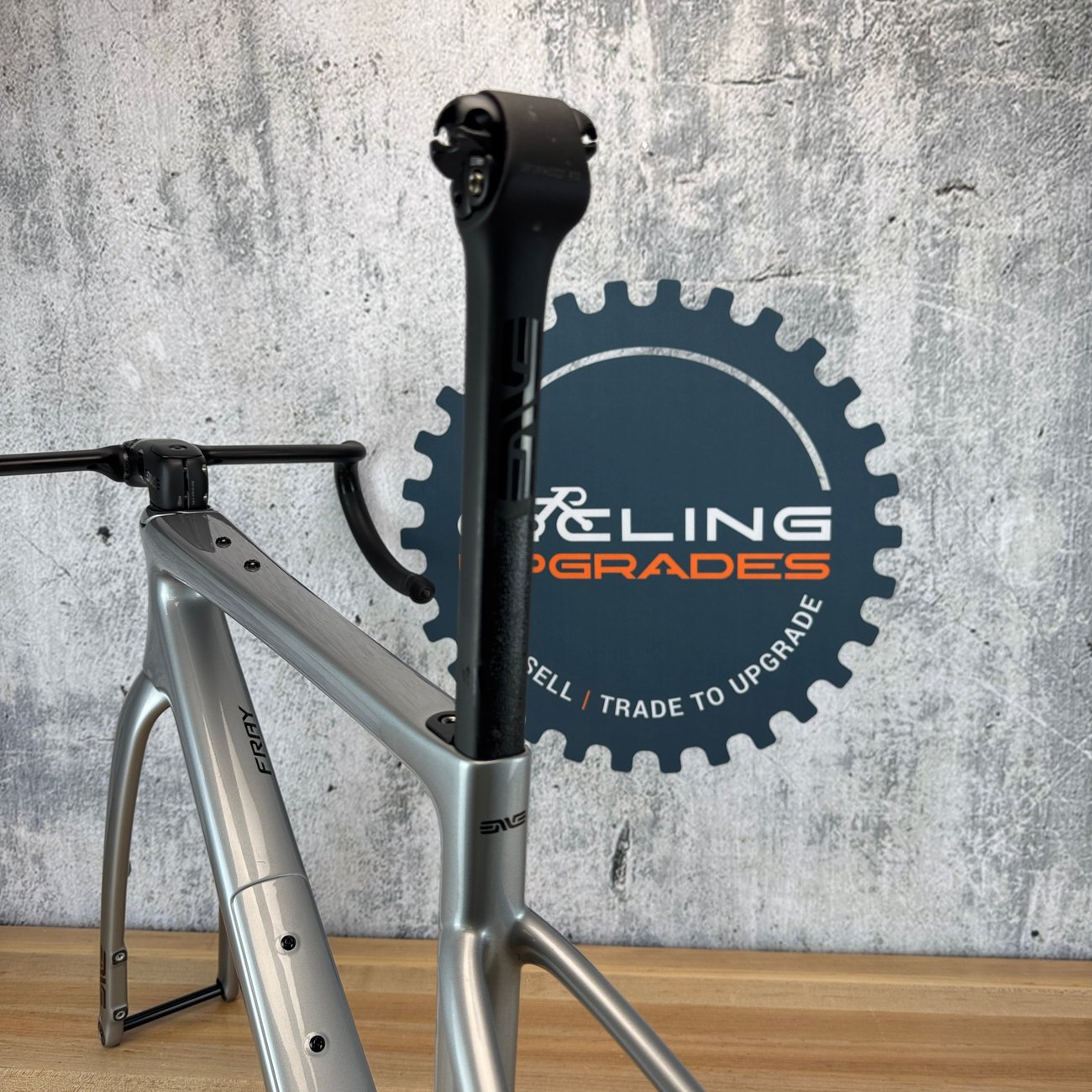 Low Mile! 2025 Enve Fray GT Silver 50cm Carbon Bike Frameset Module 700c 2474g