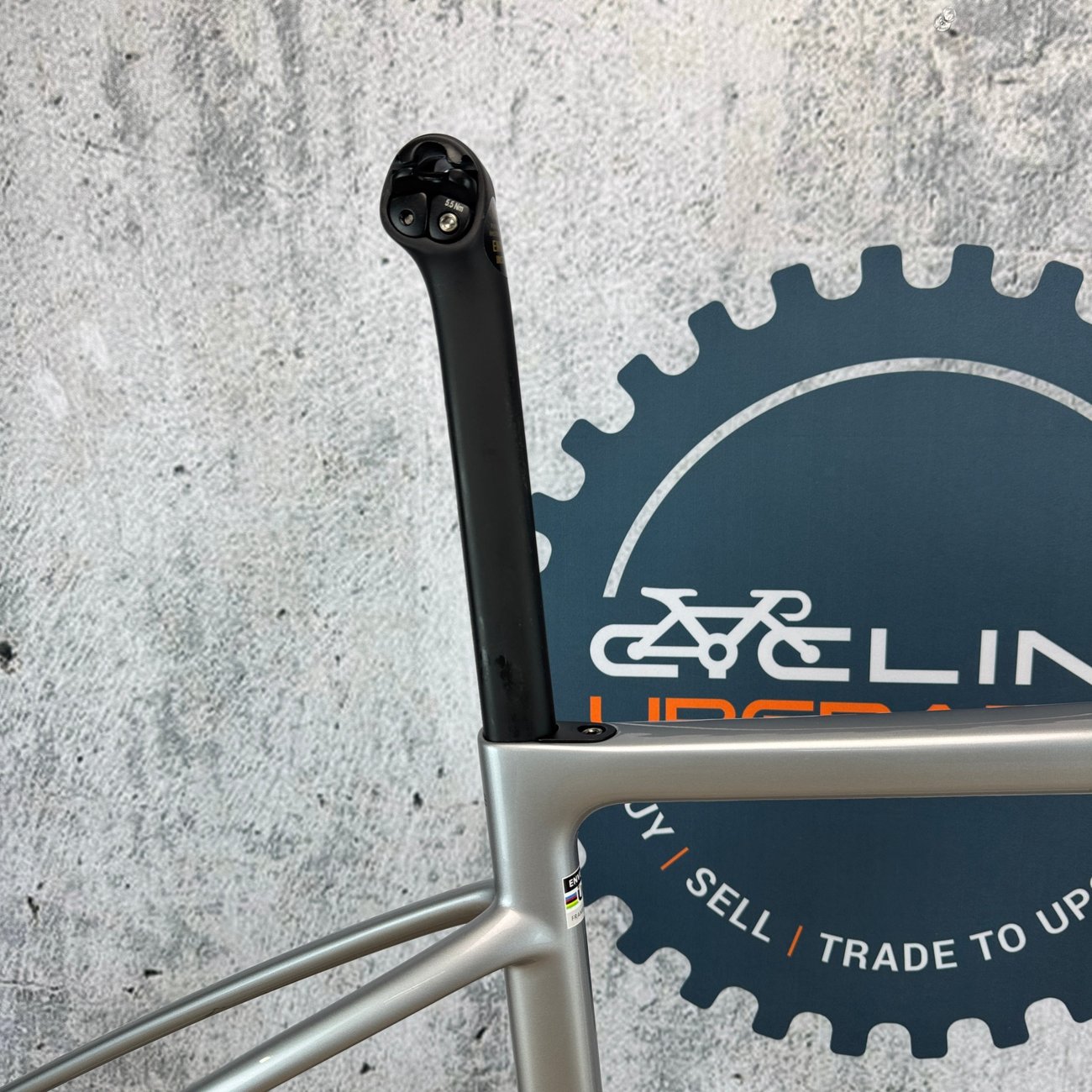 Low Mile! 2025 Enve Fray GT Silver 50cm Carbon Bike Frameset Module 700c 2474g